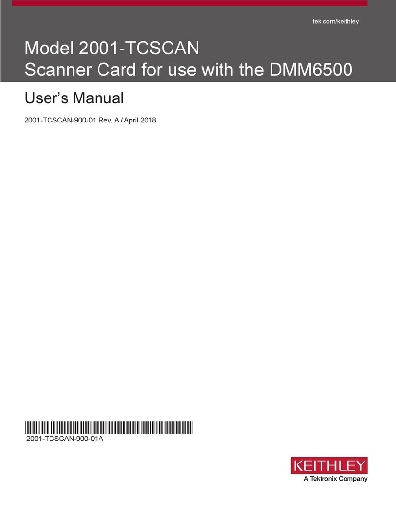 Keithley 2001-TCSCAN User manual