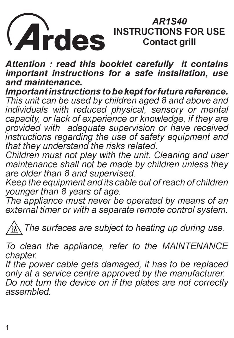 ARDES AR1S40 Instructions for use