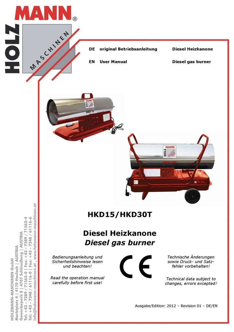 HOLZMANN MASCHINEN HKD15 user manual
