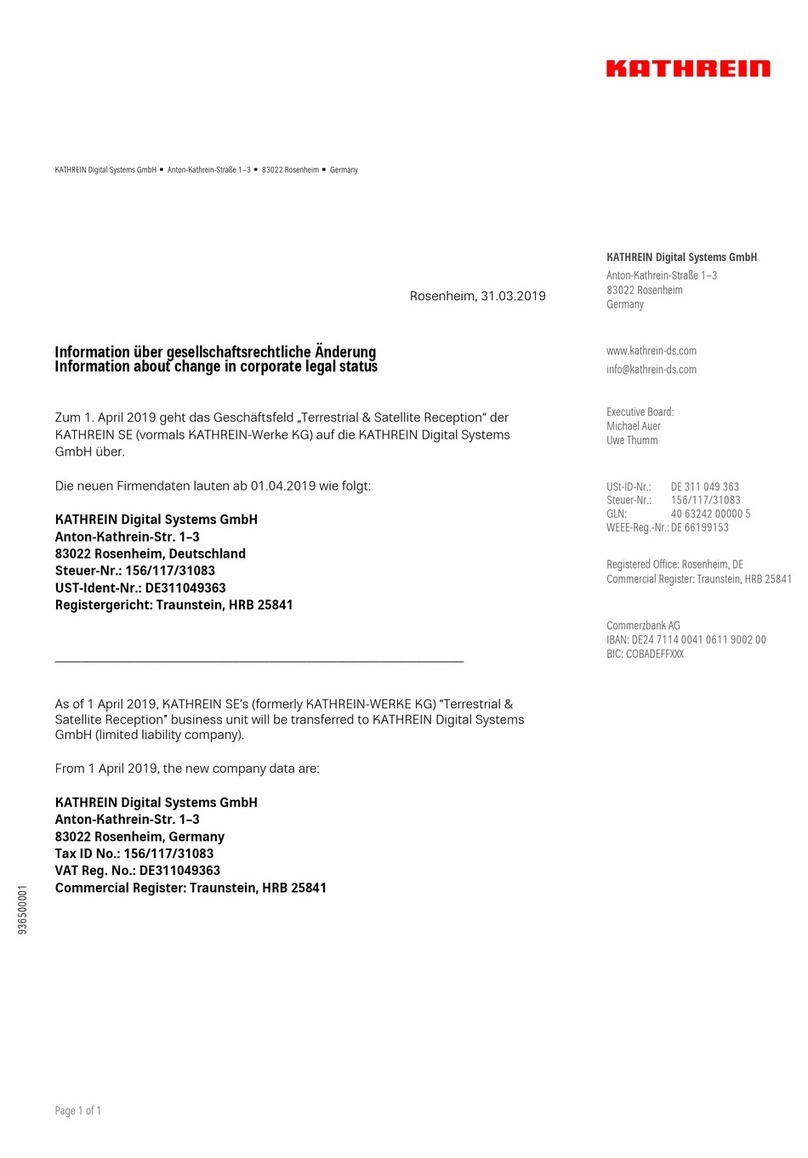 Karthrein Euroline KEL 4124 quick start guide