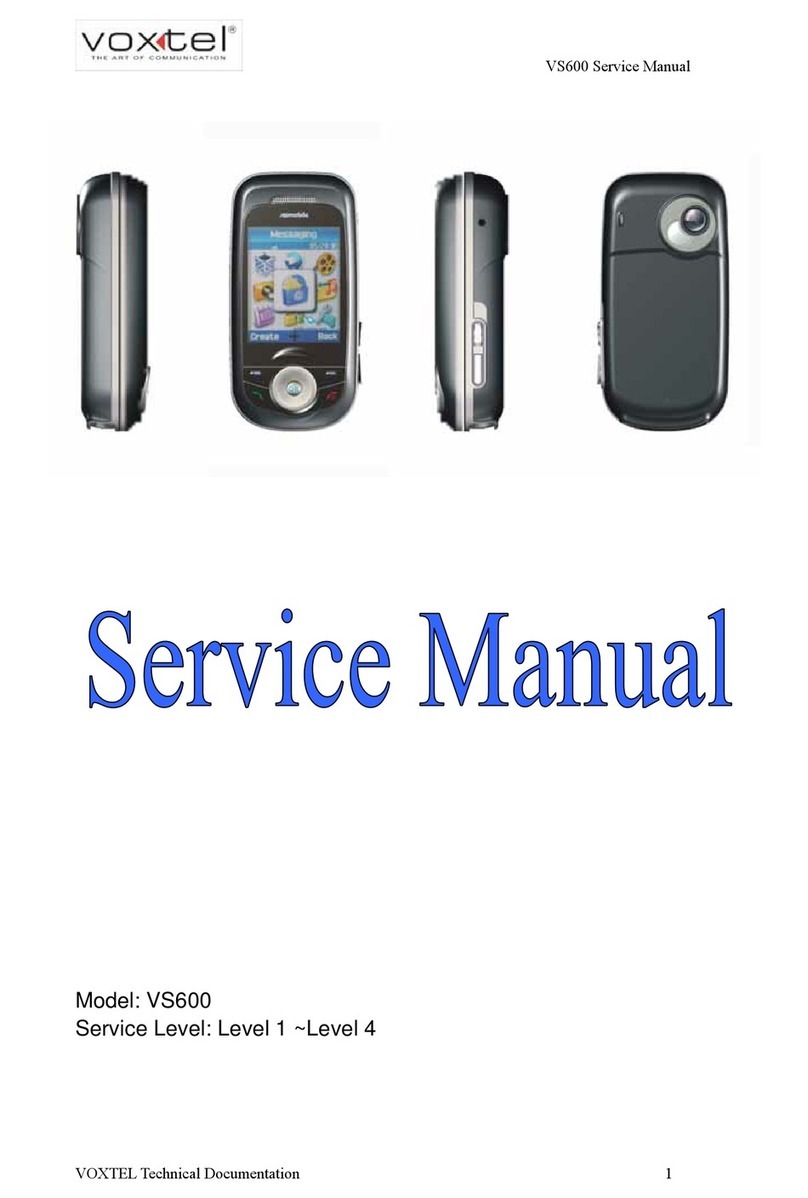 Voxtel VS600 Service manual