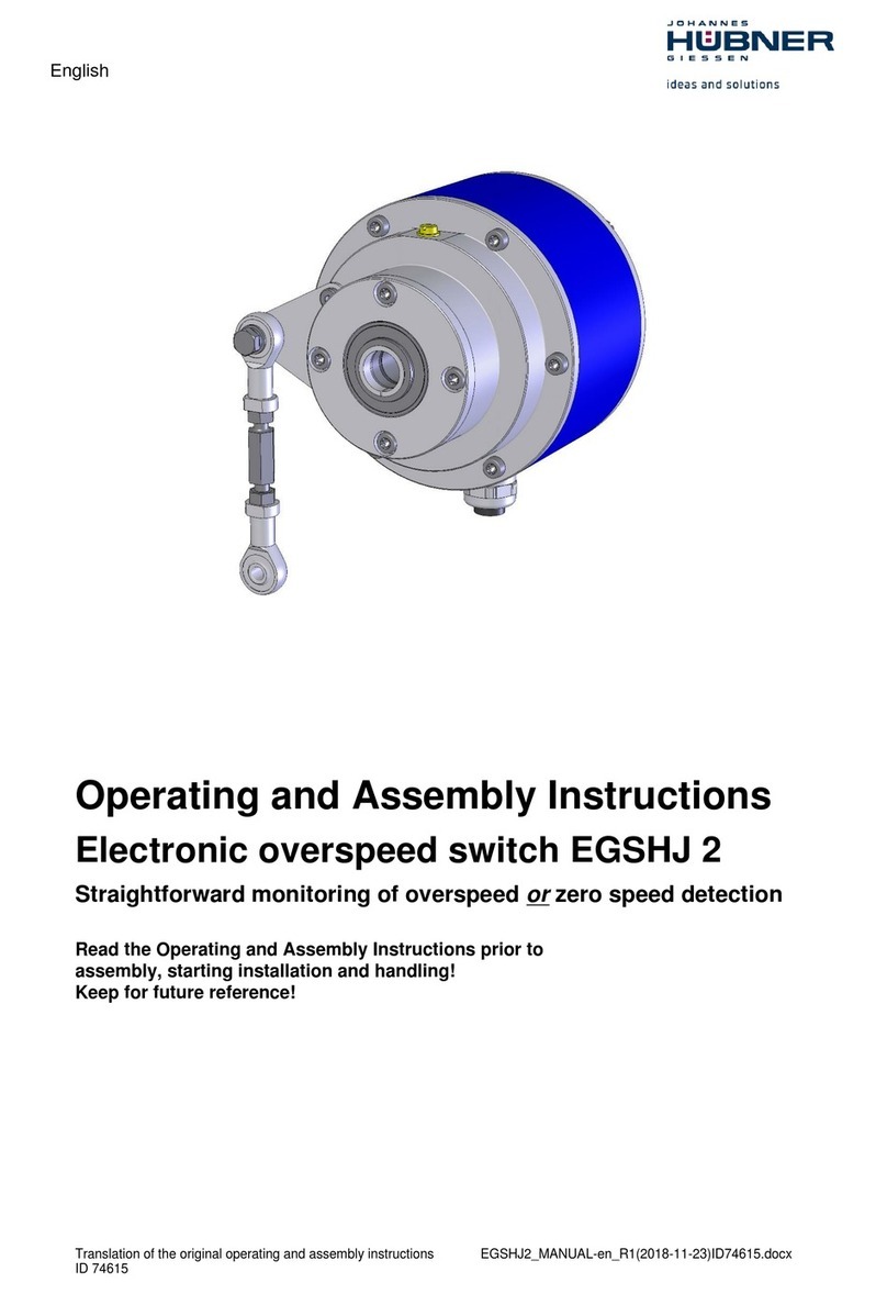 Hubner EGSHJ 2 Product guide