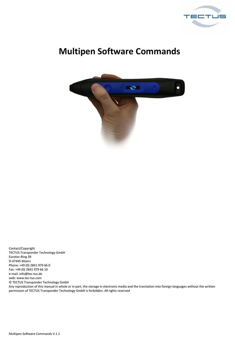 TECTUS Multipen Series Command manual