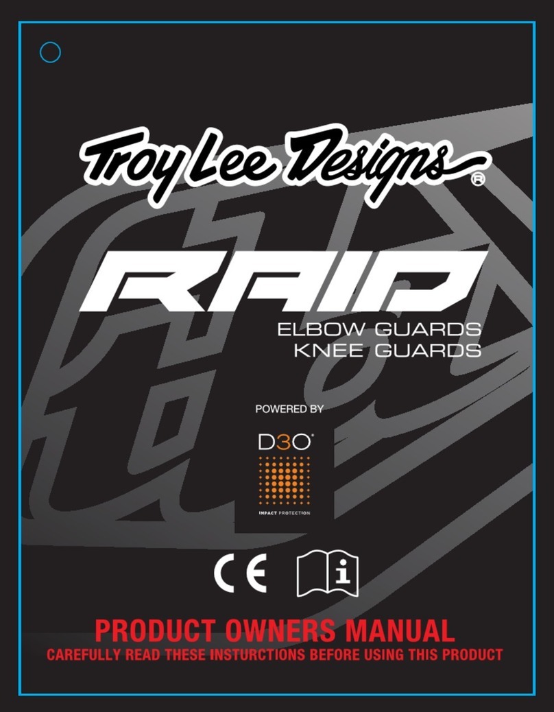Troy Lee Designs RAID Product owners manual Troy Lee Designs RAID Product owners manual