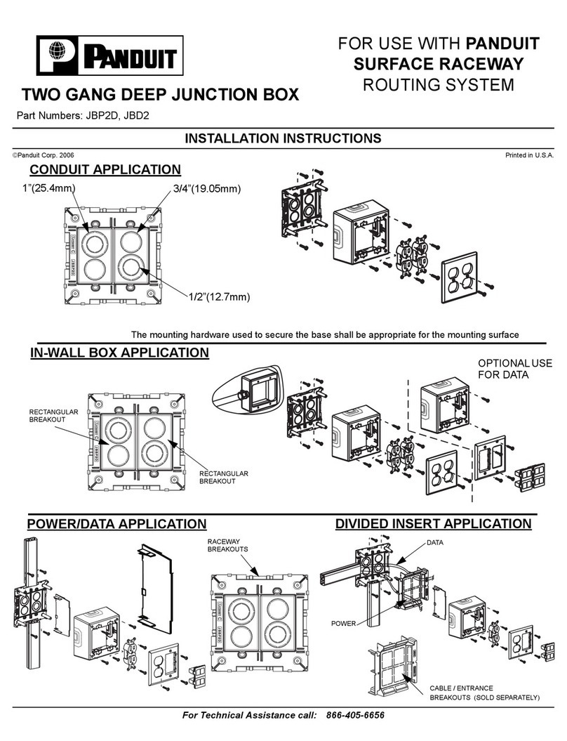 Panduit JBP2D installation instructions Panduit JBP2D installation instructions