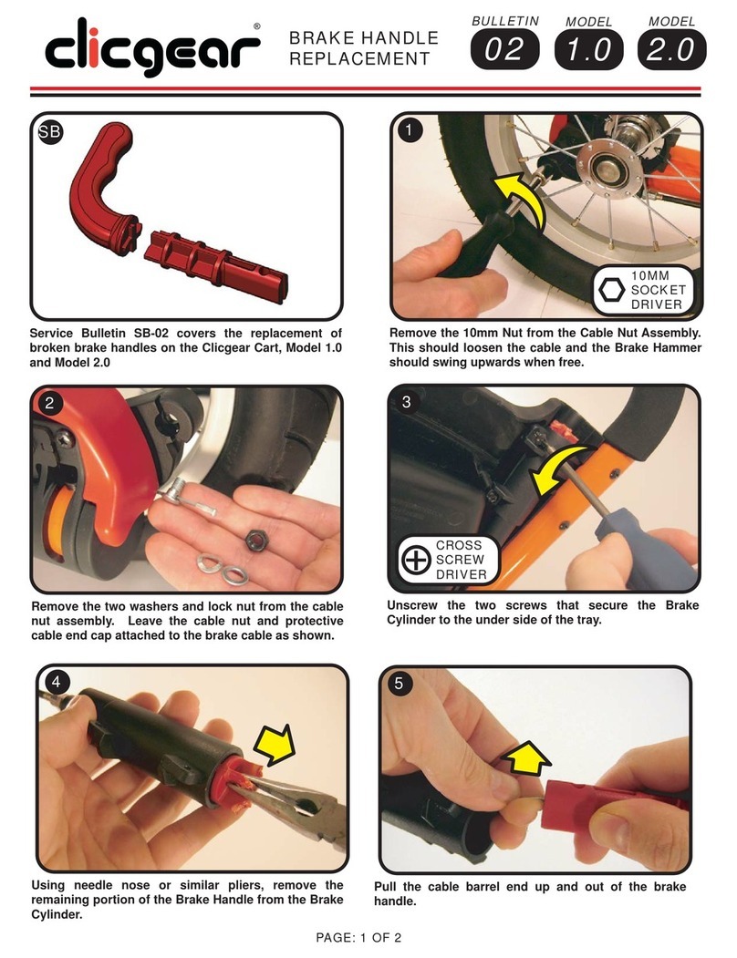 Clicgear 1.0 Operating and safety instructions
