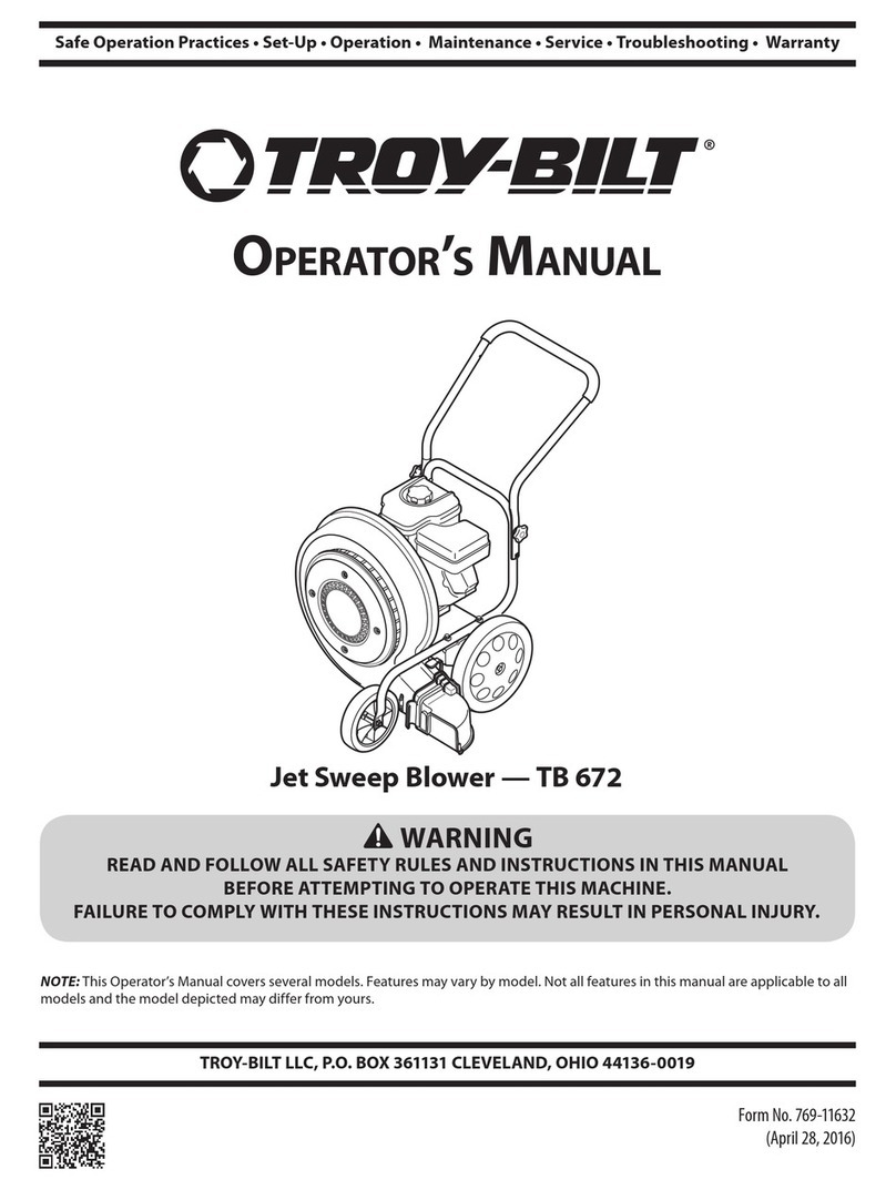 Troy-Bilt TB 672 Operator's manual