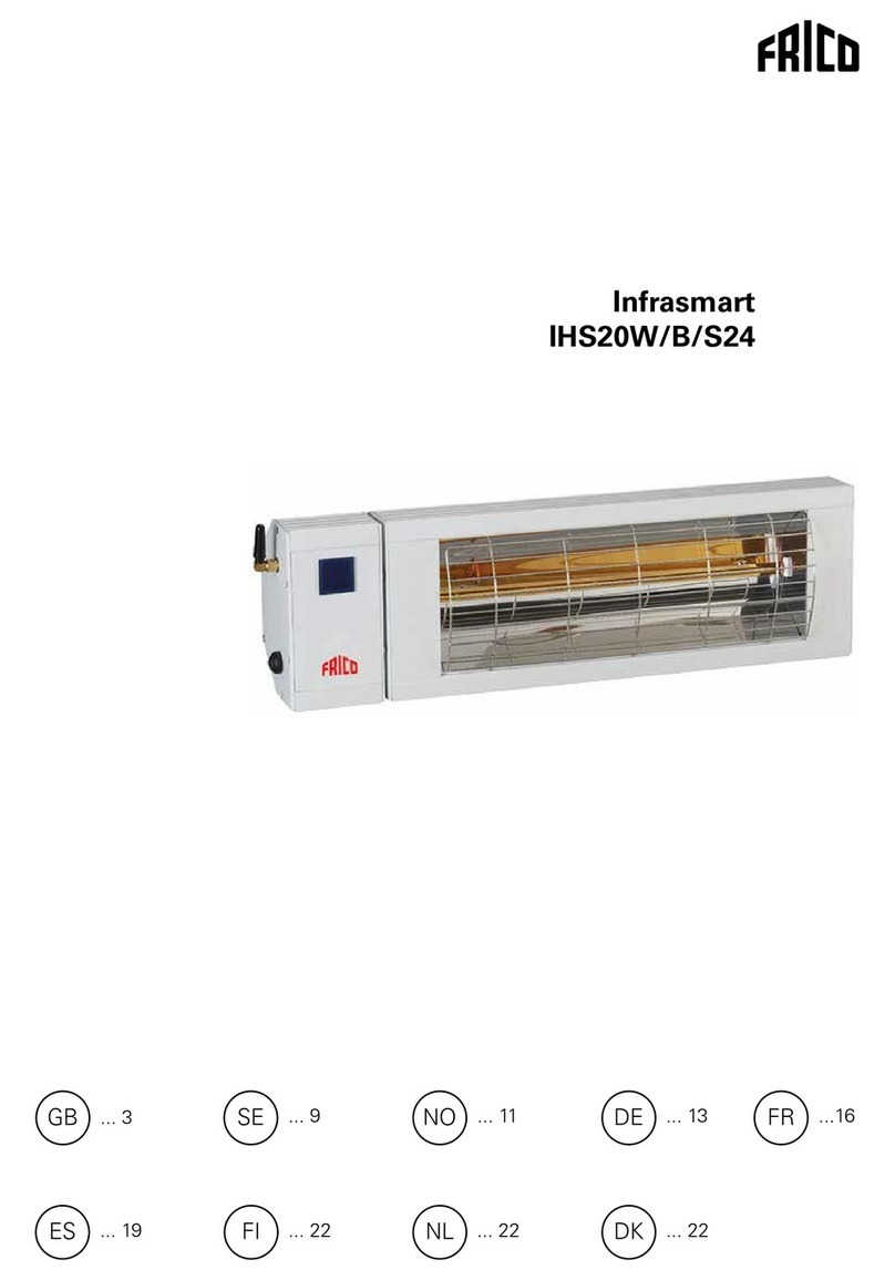 Frico Infrasmart IHS20W/B/S24 User manual