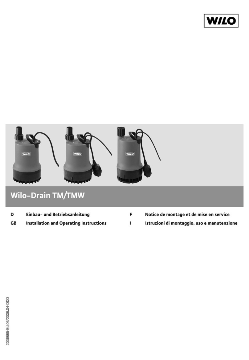 Wilo TM Series Installation and operating instructions