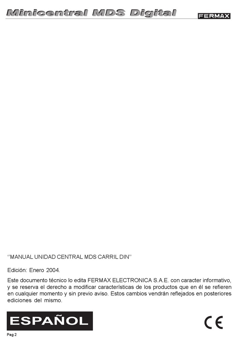 Fermax Minicentral MDS Digital Assembly instructions