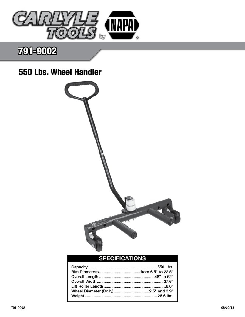 Napa Carlyle Tools 791-9002 operating manual