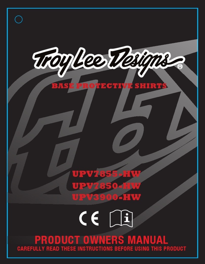 Troy Lee Designs UPV7855-HW Product owners manual Troy Lee Designs UPV7855-HW Product owners manual