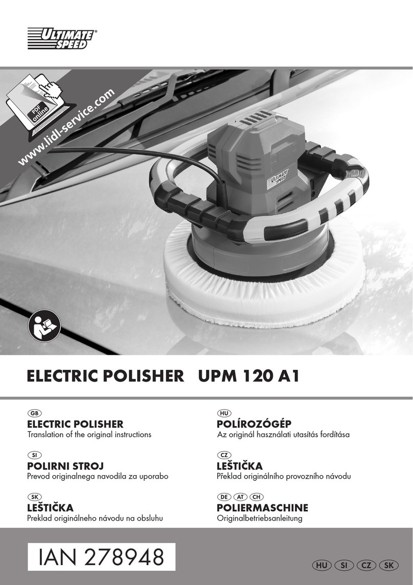 ULTIMATE SPEED UPM 120 A1 User manual