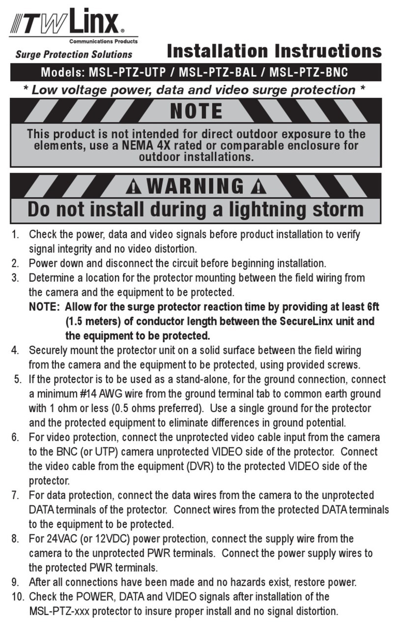 ITW Linx MSL-PTZ-UTP installation instructions