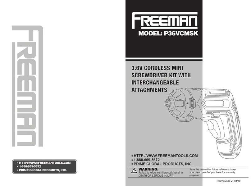 Freeman P36VCMSK manual