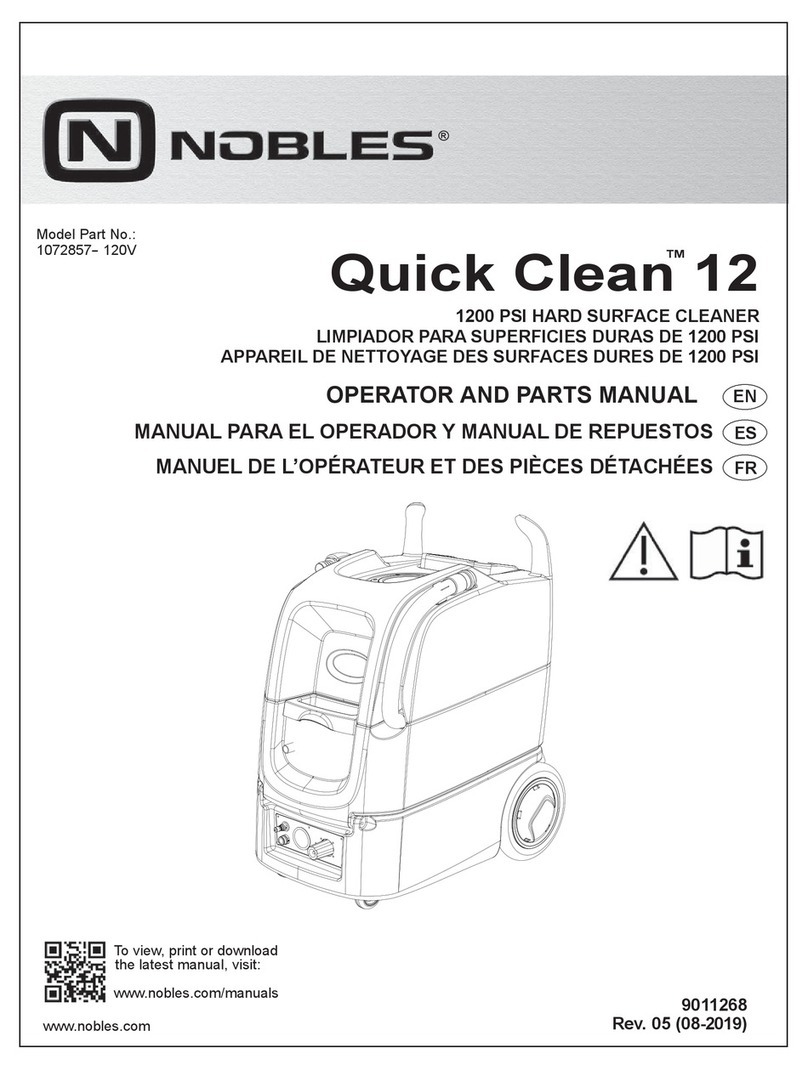 Nobles Quick Clean 12 1072857 Operation and maintenance instructions