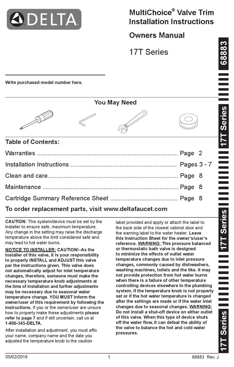Delta MultiChoice T17T053 User manual