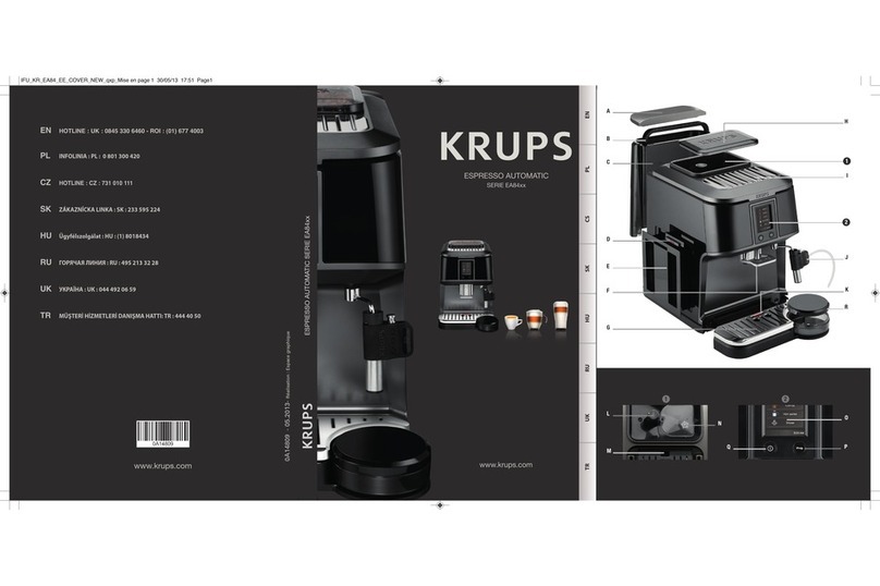 Krups ESPRESSO AUTOMATIC EA84 Series manual