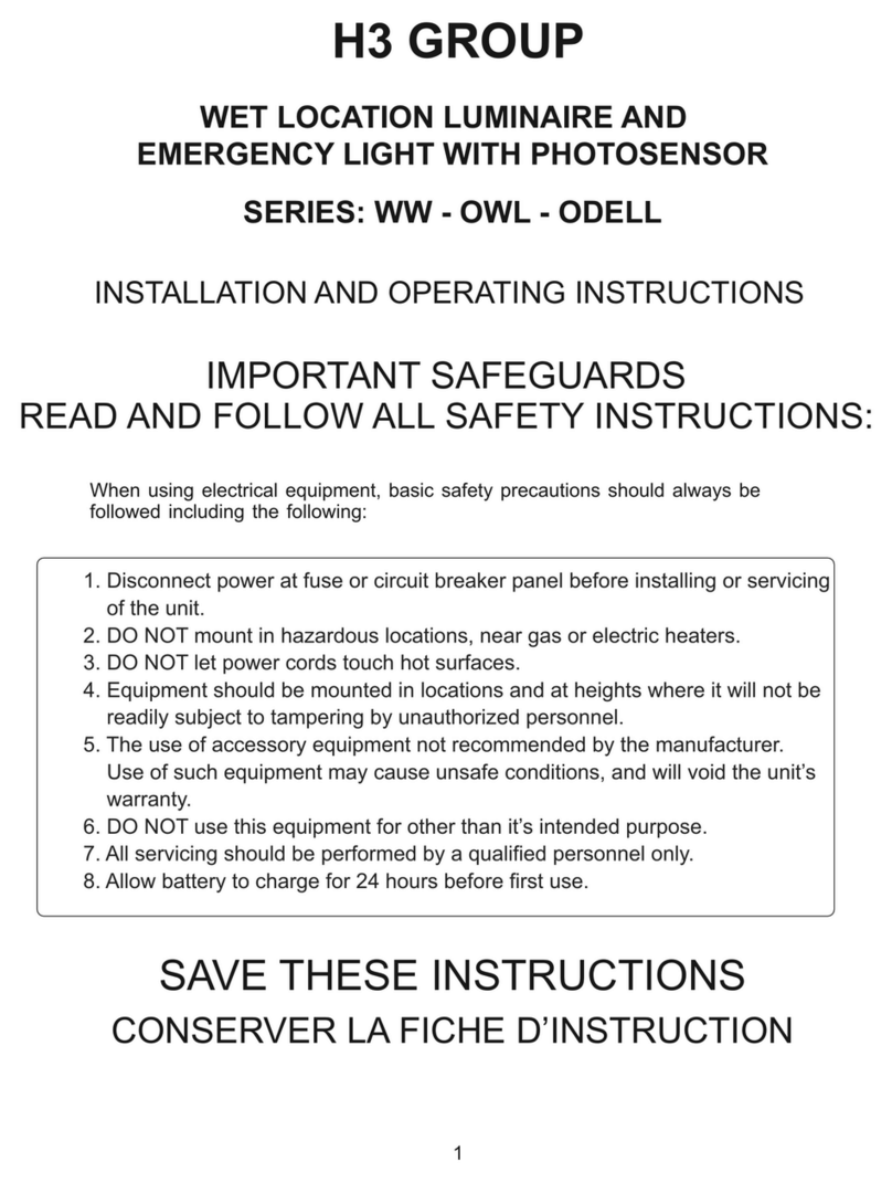 H3 Group WW Series Installation and operating instructions H3 Group WW Series Installation and operating instructions