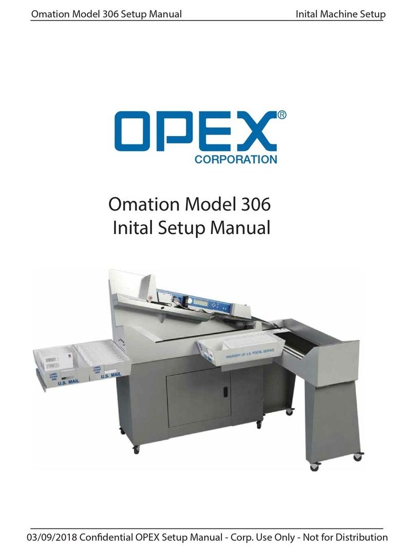 Opex Omation 306 Inital Setup Manual