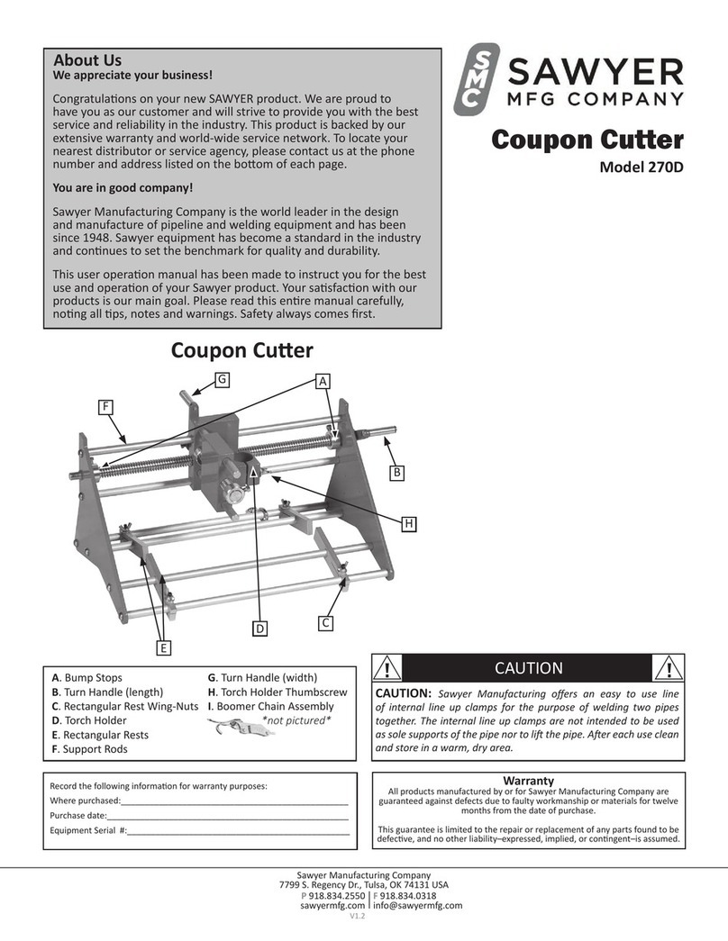 Sawyer 270D User's operation manual