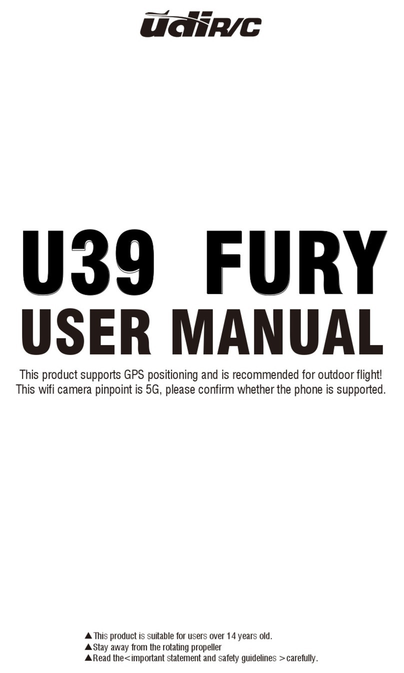 UDI R/C U39 Fury user manual