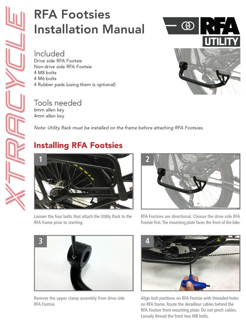 Xtracycle RFA Footsies User manual
