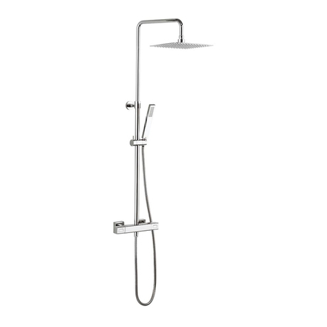Crosswater ATOLL SQUARE EXPOSED THERMO SHOWER VALVE... installation instructions