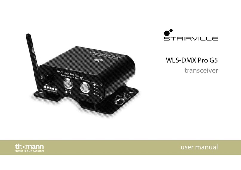 thomann Stairville WLS-DMX Pro G5 user manual