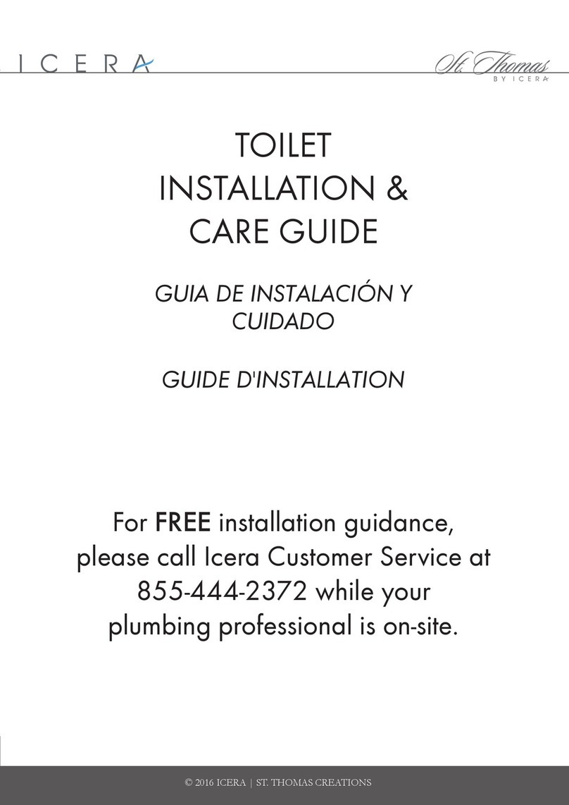 Icera St. Thomas Series Installation & Care Guide Icera St. Thomas Series Installation & Care Guide