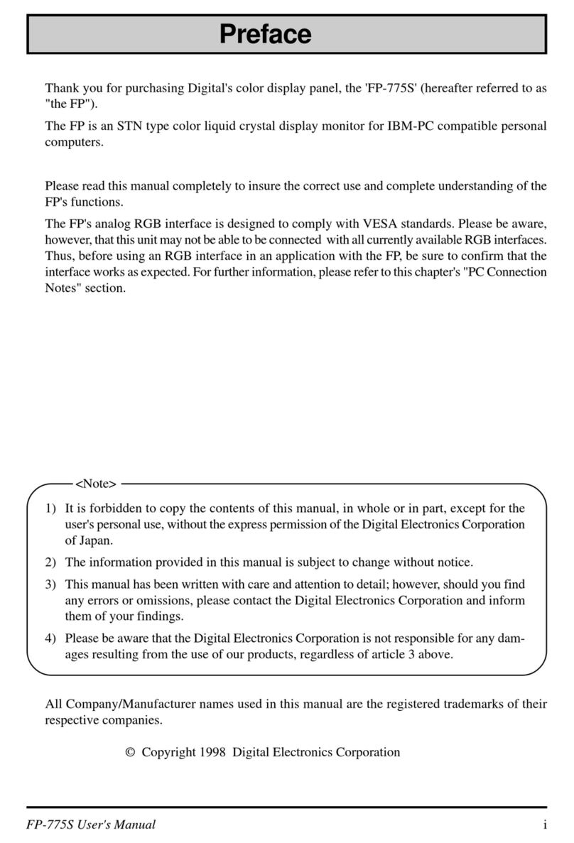 DEC FP775S Series User manual