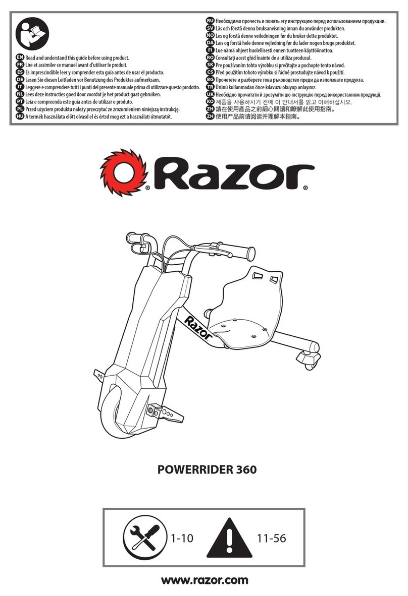 Razor PowerRider 360 User manual Razor PowerRider 360 User manual