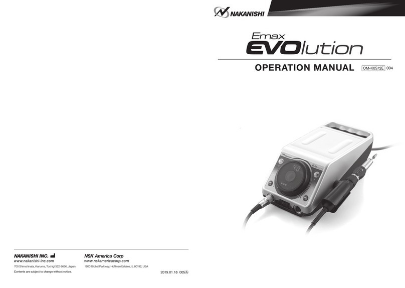 Nakanishi Emax Evoluion User manual