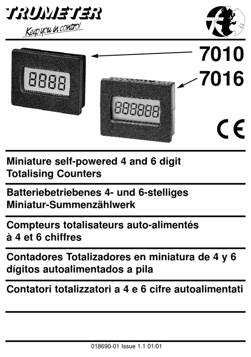 Trumeter 7010 User manual Trumeter 7010 User manual