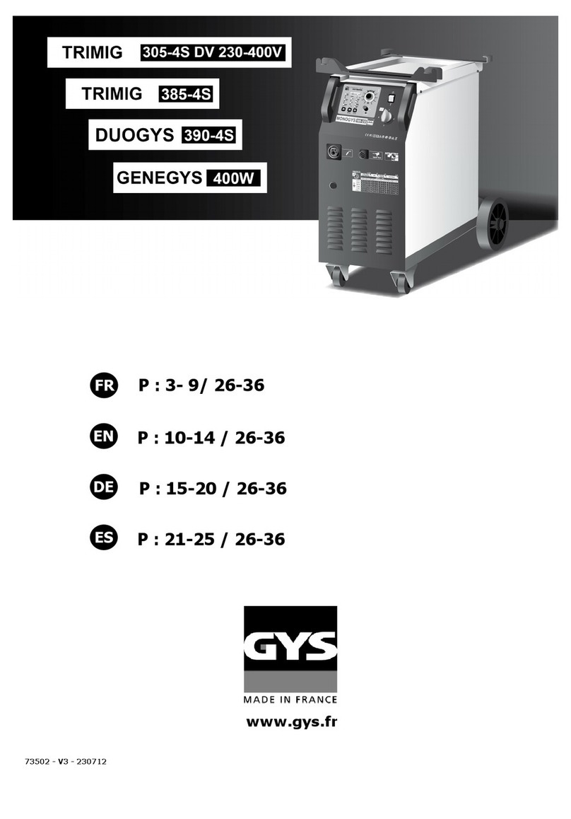 GYS TRIMIG 305-4S manual