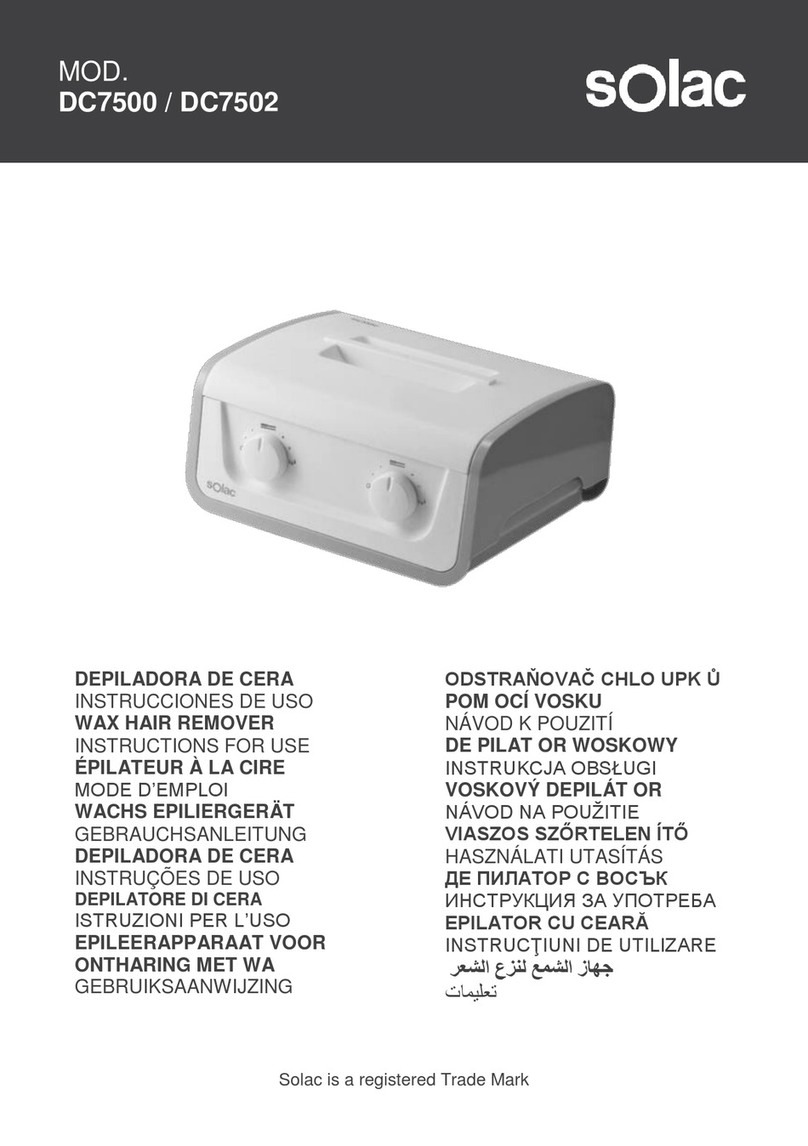 SOLAC DC7500 Instructions for use