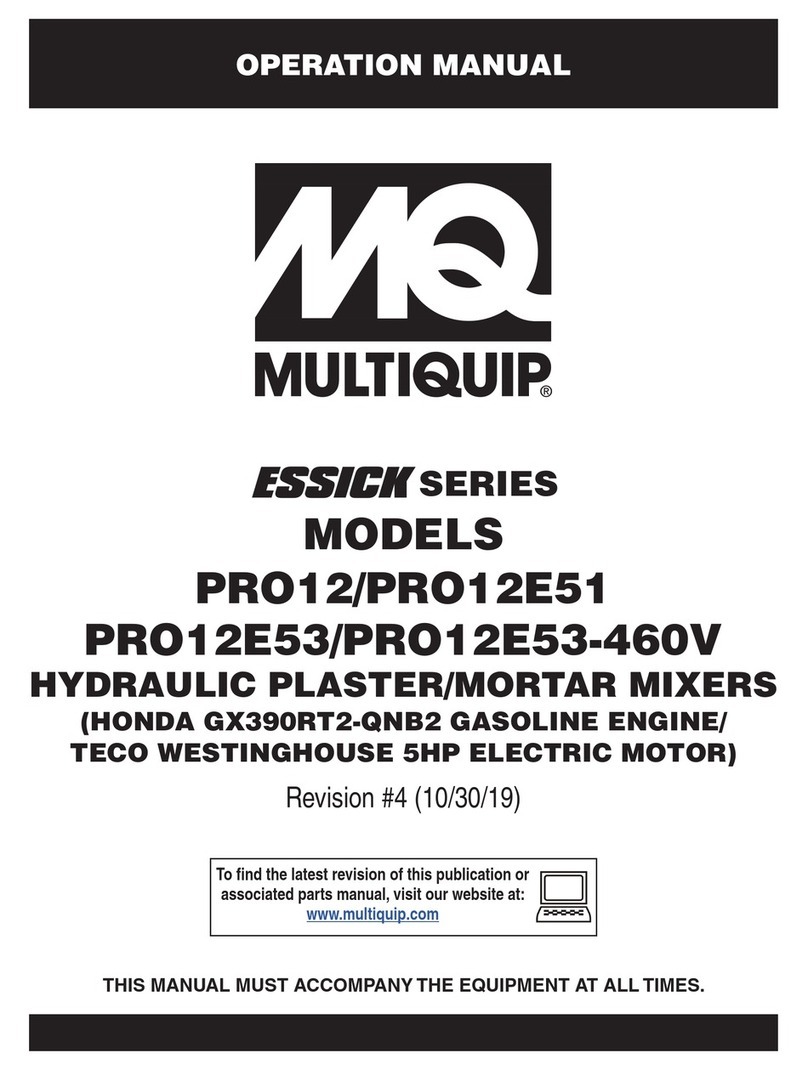 MULTIQUIP Essick Series Operation manual