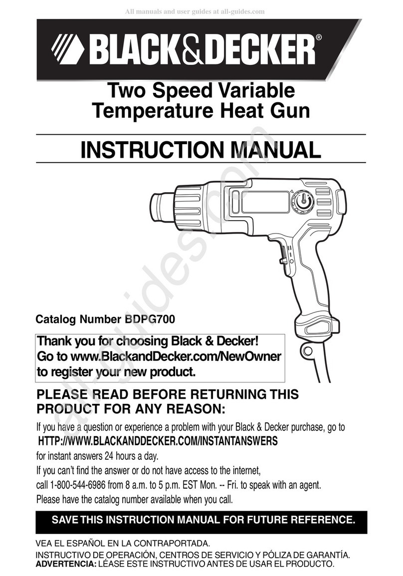 Black & Decker BDPG700 instruction manual