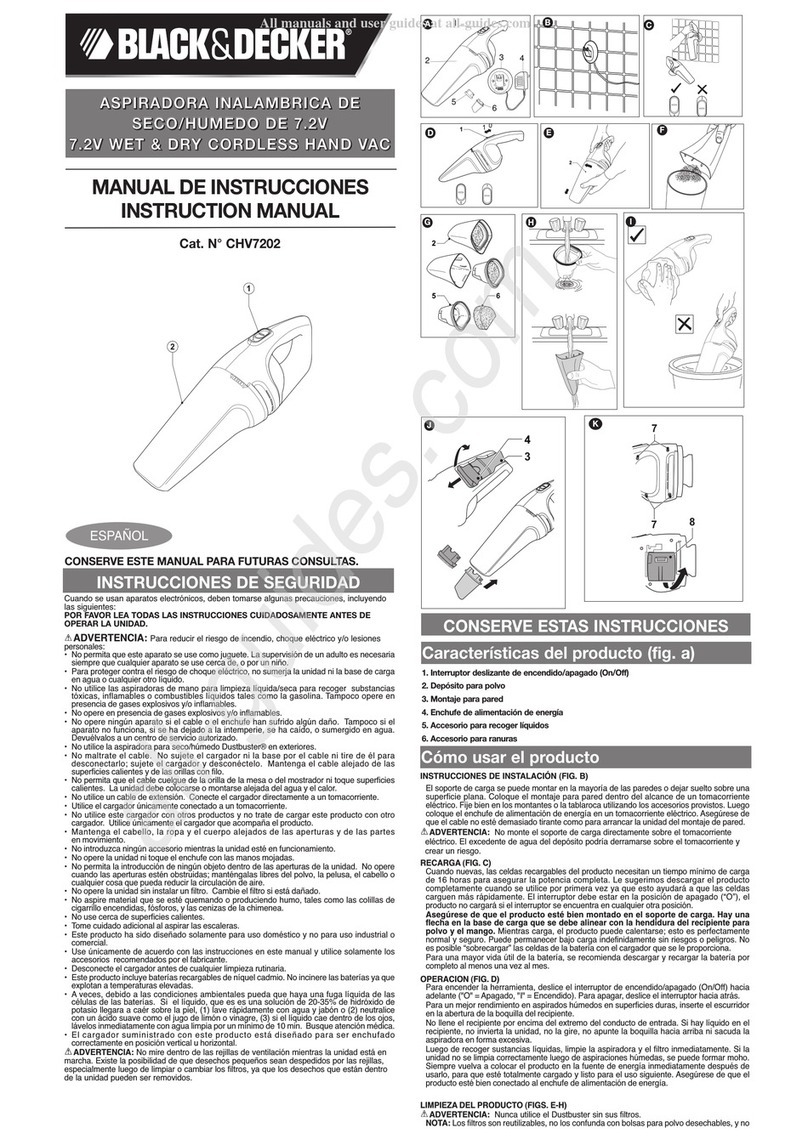 Black & Decker CHV7202 User manual