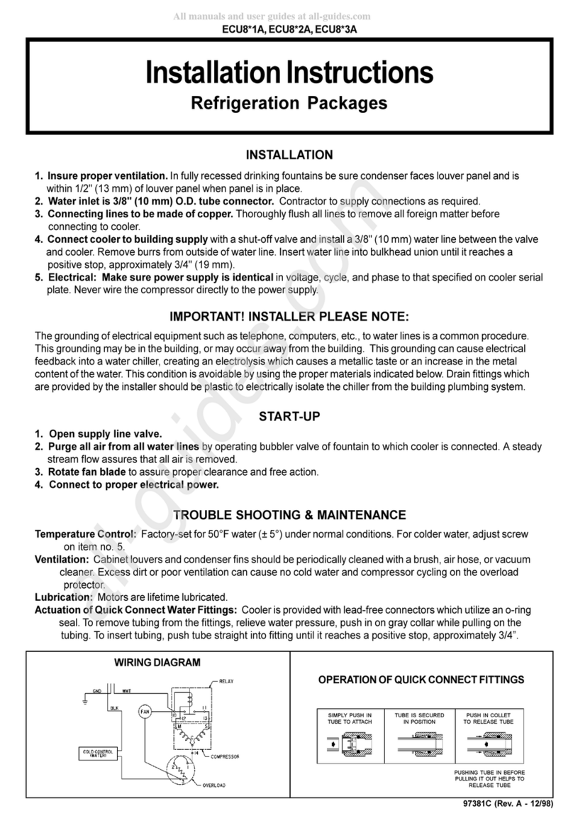 Elkay ECU8 1A Series User manual