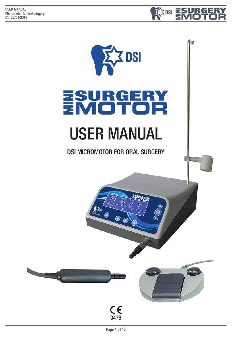 DSI MINI SURGERY MOTOR user manual