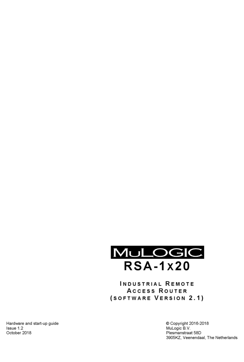 muLOGIC RSA-1 20 Series manual
