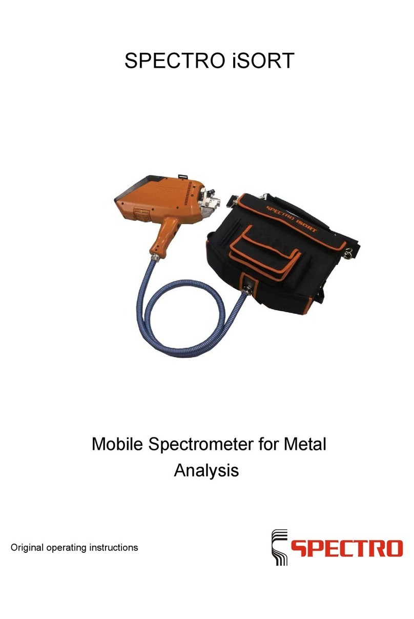 SPECTRO iSORT User manual