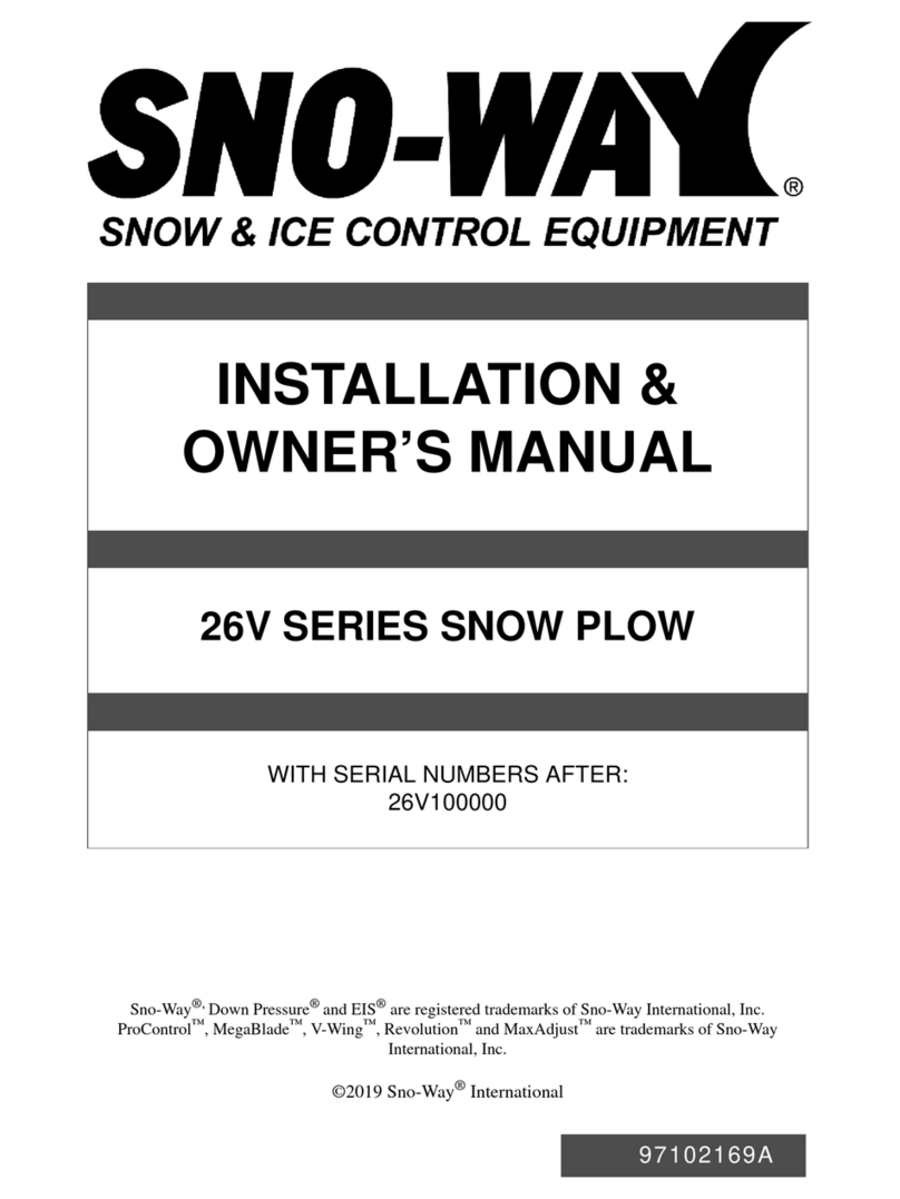 Sno-Way 26V Series Installation & owner's manual