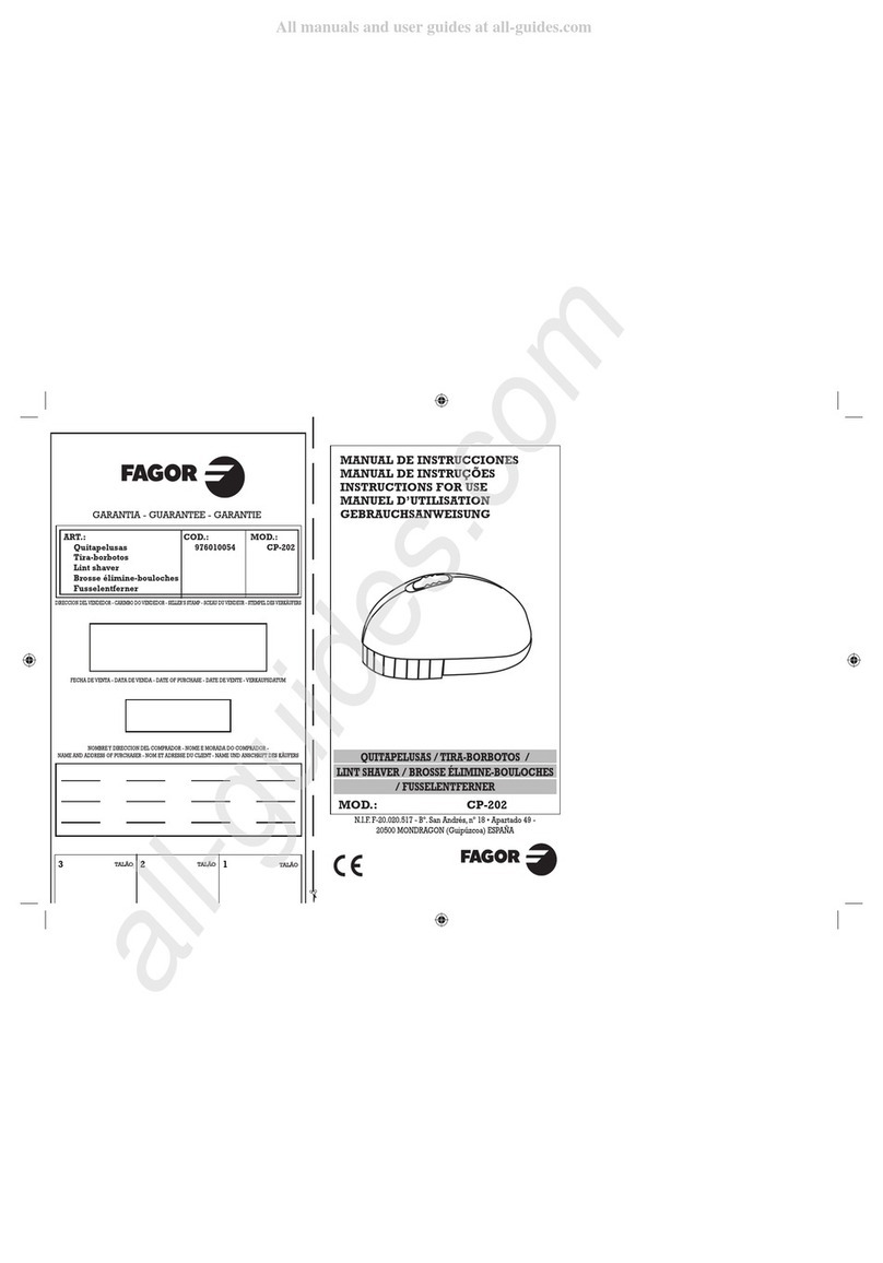Fagor CP-202 Instructions for use