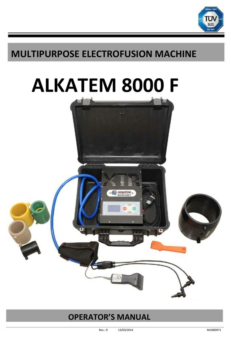 ALKATEM 8000 F Operator's manual