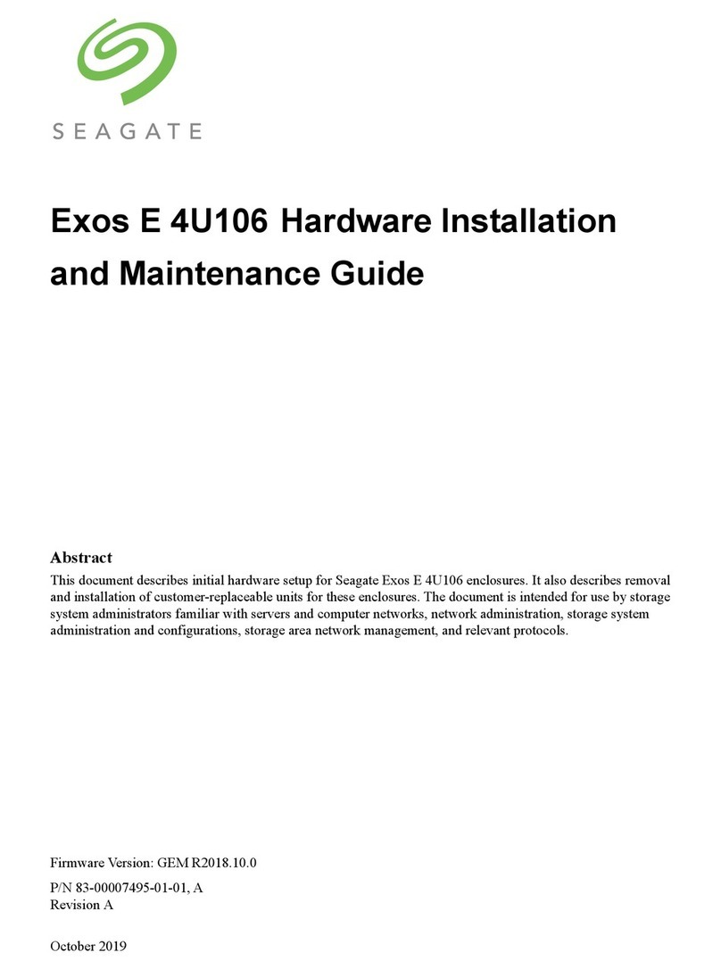 Seagate Exos E 4U106 Hardware installation and maintenance guide