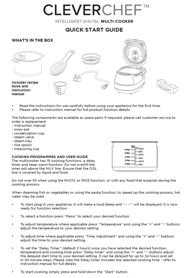 Drew & Cole CLEVERCHEF quick start guide