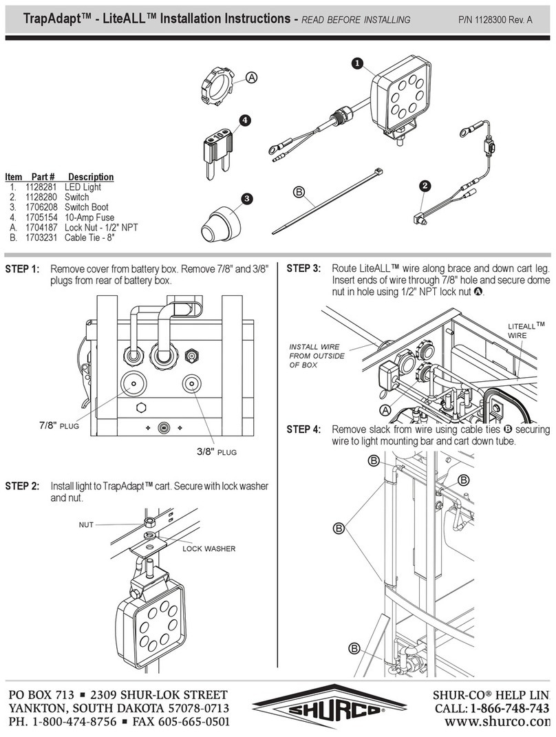 Shurco TrapAdapt LiteALL installation instructions