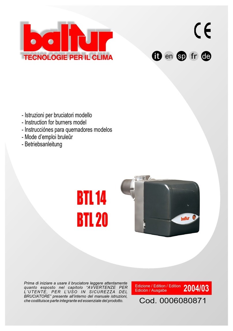 baltur BTL 14 User manual baltur BTL 14 User manual